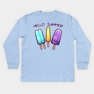 Summer Popsicles (Cool Version) Kids Long Sleeve T-Shirt